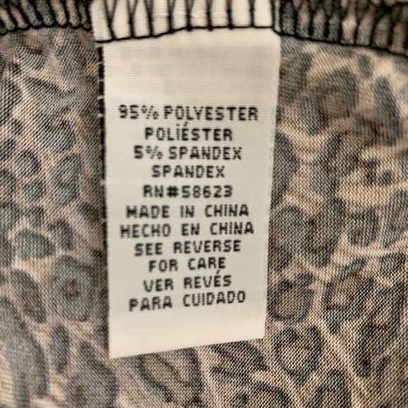 Leopard print tank top camisole Large - Picture 4 of 5